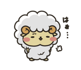 Mohubo the fluffy sheep 2 sticker #14479964