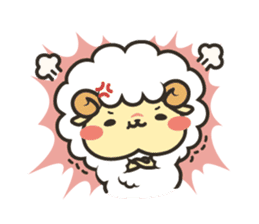 Mohubo the fluffy sheep 2 sticker #14479965