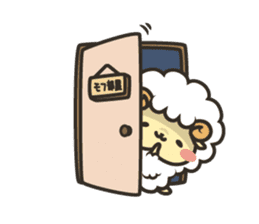 Mohubo the fluffy sheep 2 sticker #14479968