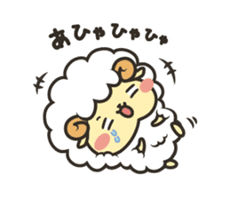Mohubo the fluffy sheep 2 sticker #14479973