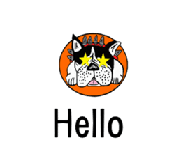 bulldog sticker 2 sticker #14479987