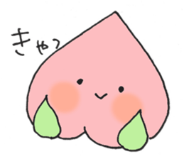 CAT and PEACH sticker #14480578