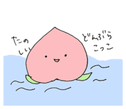 CAT and PEACH sticker #14480584