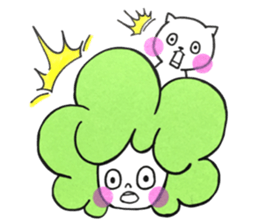 cat&boy sticker #14480631