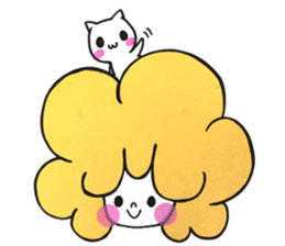 cat&boy sticker #14480632