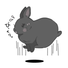 Rabbit "mocochan" sticker #14480778