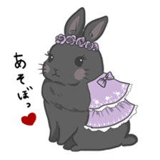 Rabbit "mocochan" sticker #14480782