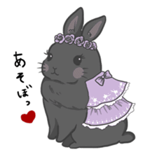 Rabbit "mocochan" sticker #14480782