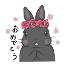 Rabbit "mocochan" sticker #14480793