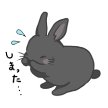 Rabbit "mocochan" sticker #14480797