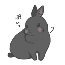 Rabbit "mocochan" sticker #14480808