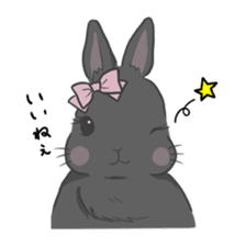 Rabbit "mocochan" sticker #14480813