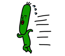 Tomato man and Cucumber man sticker #14480954