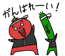 Tomato man and Cucumber man sticker #14480968