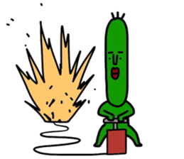 Tomato man and Cucumber man sticker #14480987