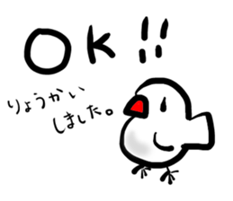 adult little bird and child little bird sticker #14481444