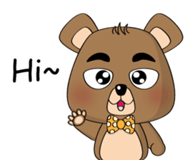 The Daily Dialogue of Bearbaby sticker #14481646