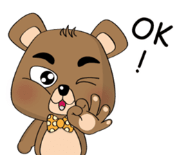 The Daily Dialogue of Bearbaby sticker #14481667