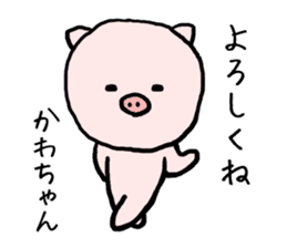 Kawachan pig sticker #14482686