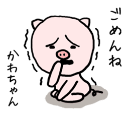 Kawachan pig sticker #14482691