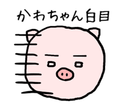 Kawachan pig sticker #14482699