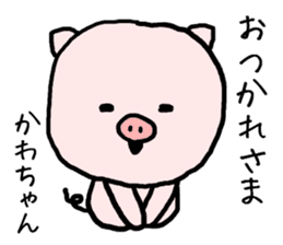 Kawachan pig sticker #14482701