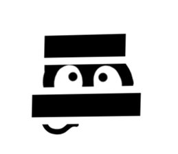 Very cute black cat.(Katakana version1) sticker #14482843