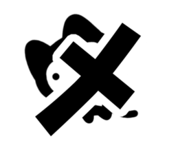 Very cute black cat.(Katakana version1) sticker #14482855