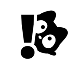 Very cute black cat.(Katakana version1) sticker #14482857