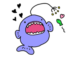 the friend who lives in a sea sticker #14484832