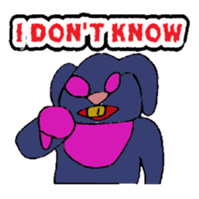 KM50 Black Bunny sticker #14484873