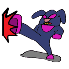 KM50 Black Bunny sticker #14484874