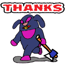 KM50 Black Bunny sticker #14484885