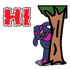 KM50 Black Bunny sticker #14484887