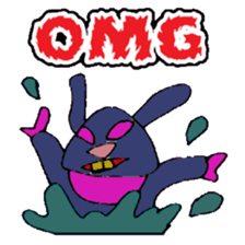 KM50 Black Bunny sticker #14484889