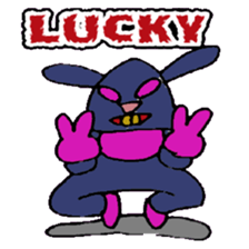 KM50 Black Bunny sticker #14484896
