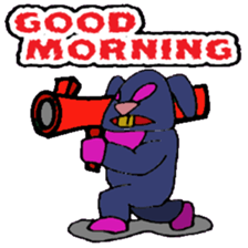 KM50 Black Bunny sticker #14484903