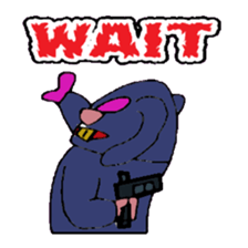 KM50 Black Bunny sticker #14484905