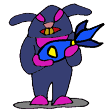 KM50 Black Bunny sticker #14484906