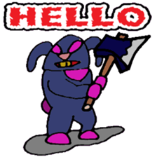 KM50 Black Bunny sticker #14484909