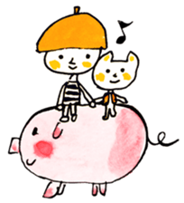 Satoshi's happy characters vol.35 sticker #14485152