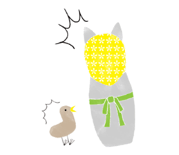 Cat Matryoshka 'Caffe latte' sticker #14485897