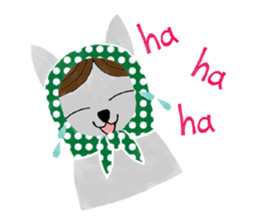 Cat Matryoshka 'Caffe latte' sticker #14485898