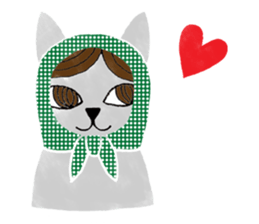 Cat Matryoshka 'Caffe latte' sticker #14485901