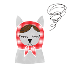 Cat Matryoshka 'Caffe latte' sticker #14485904