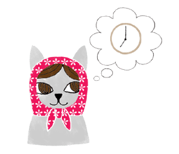 Cat Matryoshka 'Caffe latte' sticker #14485907