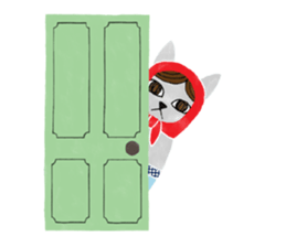 Cat Matryoshka 'Caffe latte' sticker #14485909