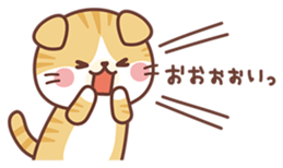 Fluffy Scottish Fold2 sticker #14486568