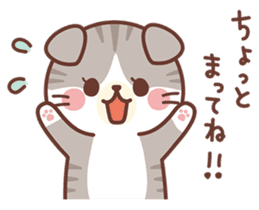 Fluffy Scottish Fold2 sticker #14486579