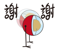 outer space bad guy sticker #14486879